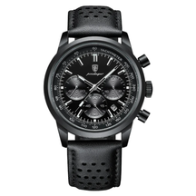 Relógio Aura Horizon de Couro + Caixa Premium de Brinde