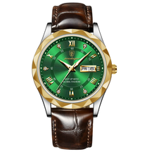 Relógio Aura Prestige de Couro + Caixa Premium de Brinde
