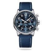 Relógio Aura Platinum de Couro + Caixa Premium de Brinde