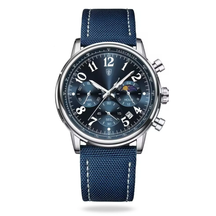 Relógio Aura Platinum de Couro + Caixa Premium de Brinde