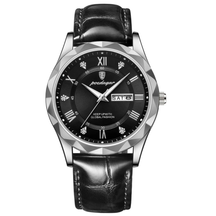 Relógio Aura Prestige de Couro + Caixa Premium de Brinde