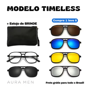 Óculos Canyon 6 em 1 + Estojo Premium de Brinde