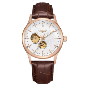 Relógio Aura Orion de Couro + Caixa Premium de Brinde