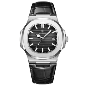 Relógio Aura Frost de Couro + Caixa Premium de Brinde