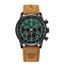 Relógio Aura Horizon de Couro + Caixa Premium de Brinde