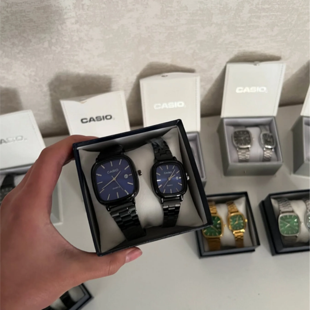 COMPRE 1 e LEVE 2 - Relógios Aura SkyLine Casal + Caixa Premium de Brinde