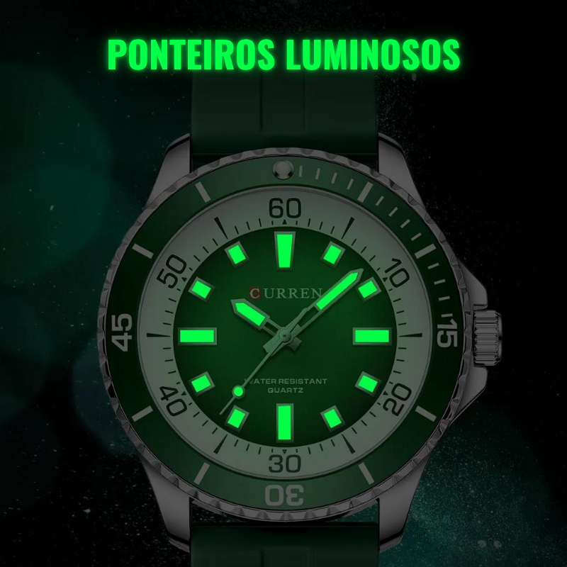 Relógio Aura Ônix + Caixa Premium de Brinde