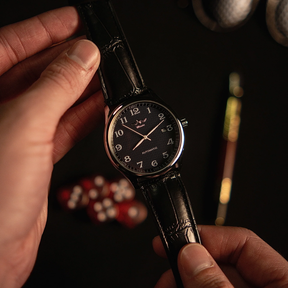 Relógio Aura Mônaco de Couro + Caixa Premium de Brinde