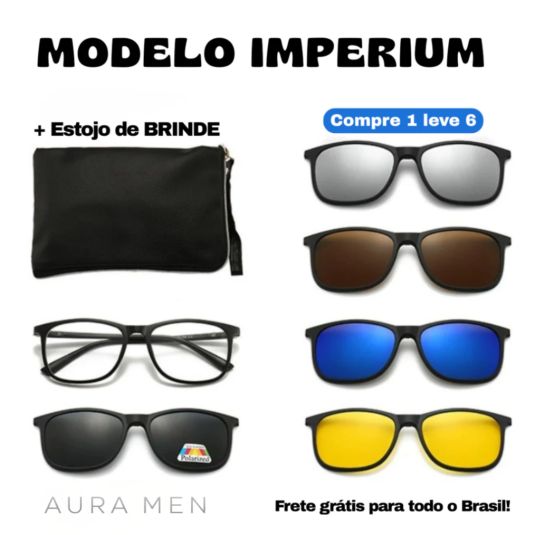 Óculos Canyon 6 em 1 + Estojo Premium de Brinde