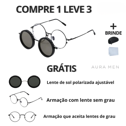 Óculos Ômega + Capinha Protetora Premium de Brinde