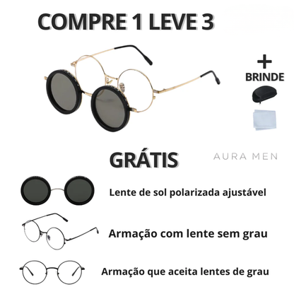Óculos Ômega + Capinha Protetora Premium de Brinde