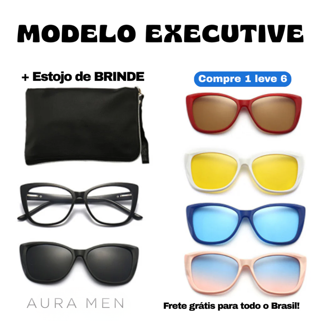 Óculos Canyon 6 em 1 + Estojo Premium de Brinde