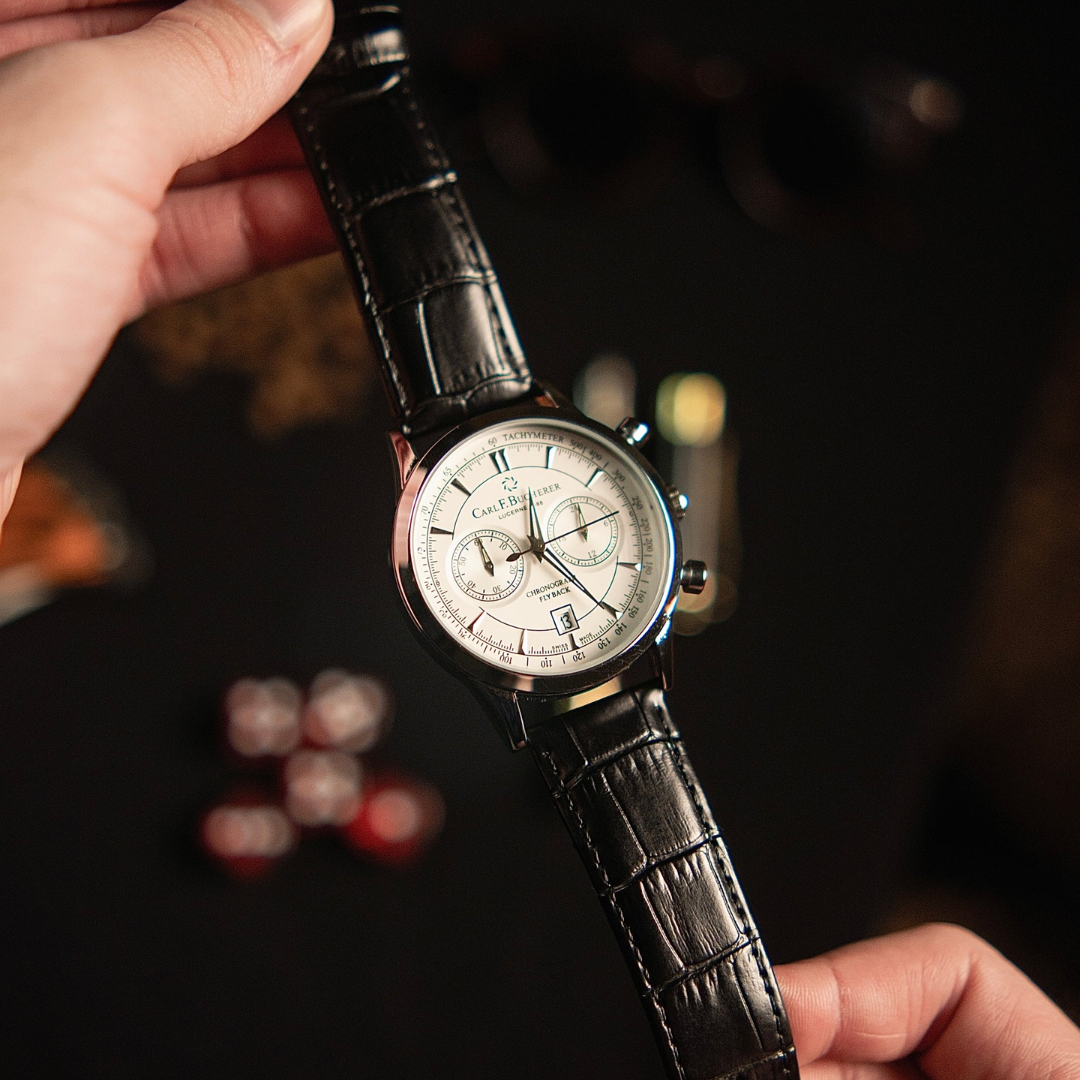 Relógio Aura Magnum de Couro + Caixa Premium de Brinde