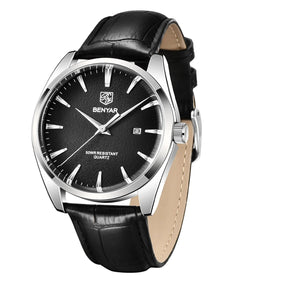 Relógio Aura Apolo de Couro + Caixa Premium de Brinde