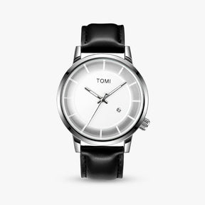 Relógio Aura Atlas de Couro + Caixa Premium de Brinde