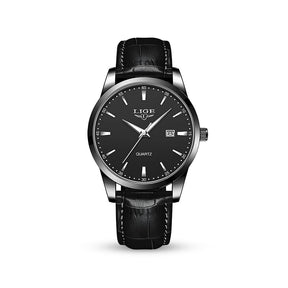 Relógio Aura Nero de Couro + Caixa Premium de Brinde