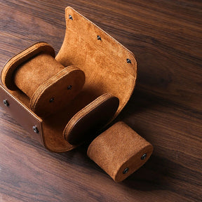 Case Portátil Para Relógios de Couro Legítimo - 1  Slot