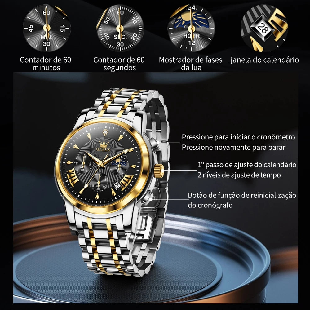 Relógio Aura Royal + Caixa Premium de Brinde