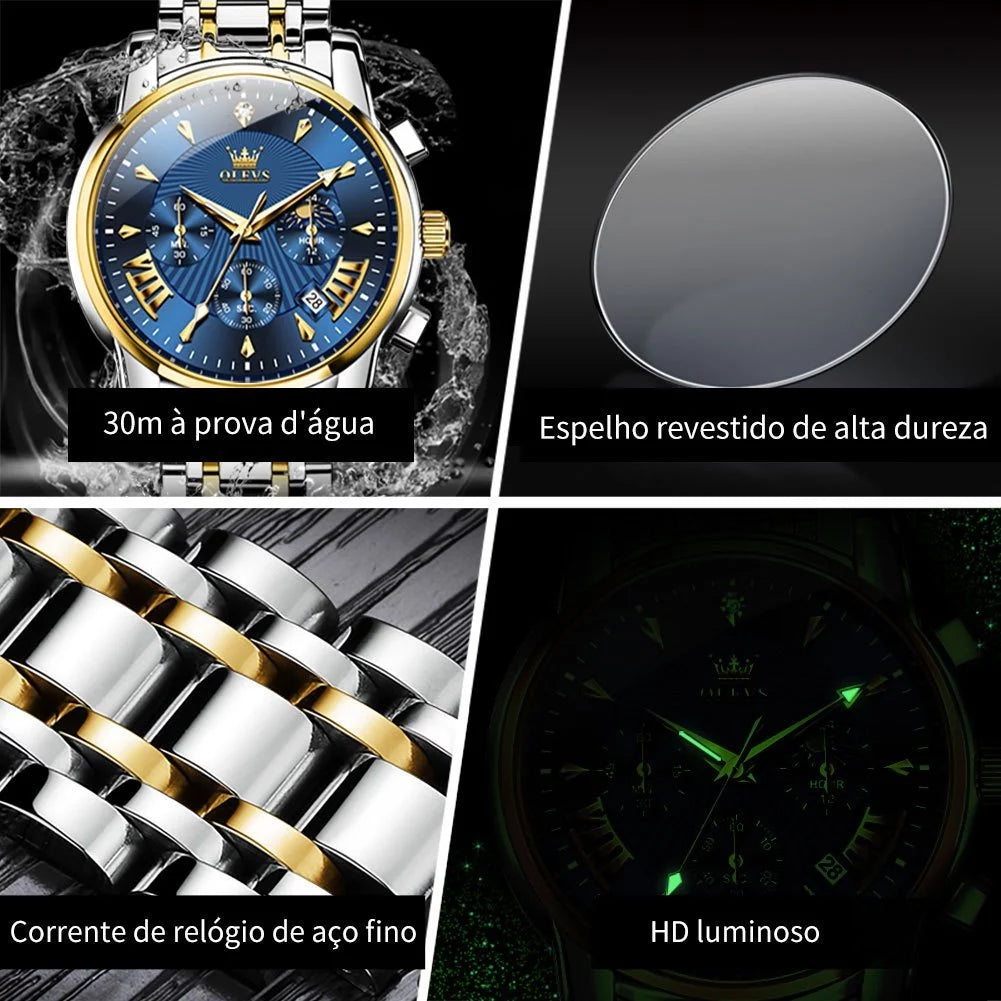 Relógio Aura Royal + Caixa Premium de Brinde